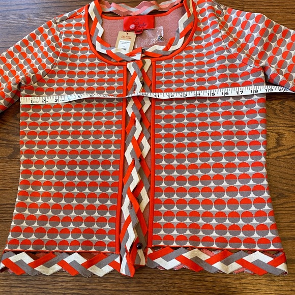 Zac Posen Z Spoke New York button front jacket with lattice detail perfect NWT - Picture 14 of 16